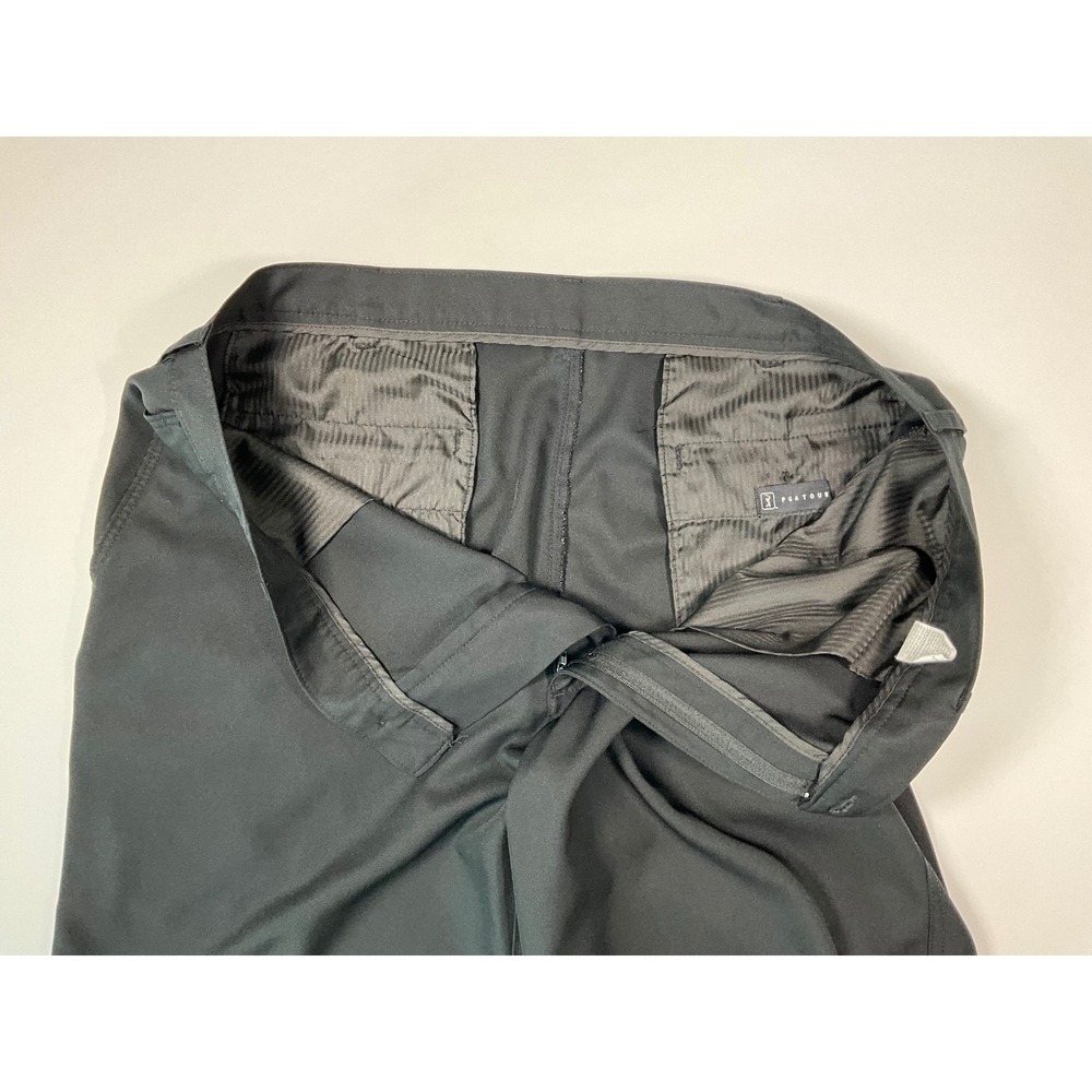 PGA Tour Mens Black Performance Golf Shorts Size 40 Flat Front - Picture 11 of 13
